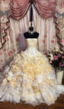 Gorgeous Strapless A-Line Ruffles Quinceanera Dresses Sweet 16 Birthday Ball Gowns, HZ0319