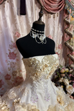 Gorgeous Strapless A-Line Ruffles Quinceanera Dresses Sweet 16 Birthday Ball Gowns, HZ0319