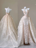 Champagne Halter V Neck Sheath Long Party Dress Prom Gown HZ0319