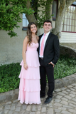 Pink Strapless A-Line Tiered Chiffon Long Formal Party Dress HZ0319