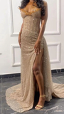 Stunning Sweetheart Beading Sequins Mermaid Long Evening Party Dress HZ0319