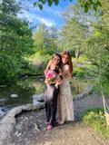 Pretty A-Line Floral Chiffon Long Party Dress Beautiful Senior Prom Dress, HZ0319