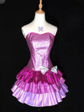 Cute Strapless A-Line Short Party Dress Barbie Dress Birthday Outfits, HZ0319