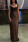 Gorgeous One Shoulder Mermaid Long Formal Party Dress with Split HZ0319