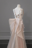 Shiny Pink Sequins Mermaid Long Prom Dress Birthday Gown HZ0319