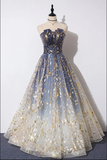 Sparkle Strapless A-Line Tulle Elegant Formal Prom Dress HZ0319