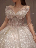 Gorgeous Sweetheart A-Line Wedding Dress Birthday Ball Gown HZ0319
