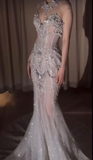 Gorgeous Sweetheart Mermid Beading Long Party Dress Wedding Dress, HZ0319