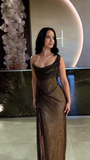 Gorgeous One Shoulder Mermaid Long Formal Party Dress with Split HZ0319