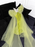 Sparkling Green Sequined Design Elegant Mermaid Prom Dress Evening Dress HZ0319