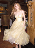 Shiny Prom Dress Sweetheart Tulle Pleated Birthday Party Outfits Gala Gown Evening Dress HZ0319