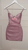 Pink Spaghetti Straps Sheath Birthday Outfits Homecoming Dress HZ0319