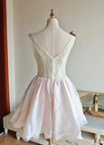 Colorful Homecoming Dress Crew Neck Pleated Floral Short Prom Dress Back to School Outfits Graduation Dress HZ0319