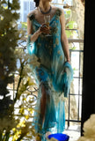 90s Charming Prom Dress Spaghetti Straps Applique Gala Gown Evening Dress Birthday Party Outfits HZ0319