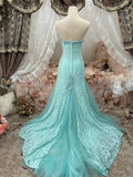 Beauty Prom Dress Sweetheart Mermaid Gala Gown Evening Dress Birthday Party Outfits HZ0319