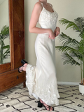 Elegant Ivory 2 Pieces Mermaid Long Party Dress Birthday Outfits HZ0319