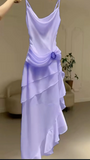 Elegant Ivory Spaghetti Straps Sheath Ruffles Vintage Long Party Dress HZ0319