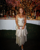 Silver Spaghetti Straps A-Line Tiered Long Formal Party Dress HZ0319