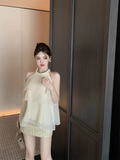 Simple Fashion Beige Beading Design A-line Party Dress Homecoming Dress, HZ0319