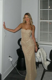 Glitter Sweetheart Sexy Mermaid Long Evening Party Dress HZ0319