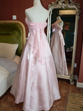 Lilac Spaghetti Straps A-Line Long Party Dress Vintage Evening Gown HZ0319