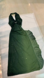 Green Halter Chiffon Shiny Vintage Long Party Dress Prom Gown HZ0319