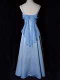 Lilac Spaghetti Straps A-Line Long Party Dress Vintage Evening Gown HZ0319