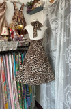Vintage Leopard Print Halter Dress Design A-Line Homecoming Dress Party Dress HZ0319
