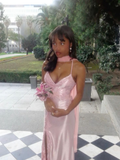 Elegant Pink Straps Sheath Satin Long Party Dresses Wedding Guest Dresses, HZ0319