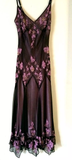 Dark Purple Spaghetti Straps Beading Vintage Party Dress Evening Gown HZ0319