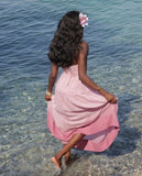 Pink Strapless A-Line Long Party Dress Fashion Holiday Dress, HZ0319