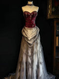 Retro Sweetheart Neck Sheath Tulle Vintage Evening Party Dress, HZ0319