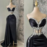 Light Purple Sweetheart Beading Sheath Long Formal Prom Dress, HZ0319