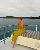 Green Satin Prom Dress Formal Evening Party Dresses, HZ0319