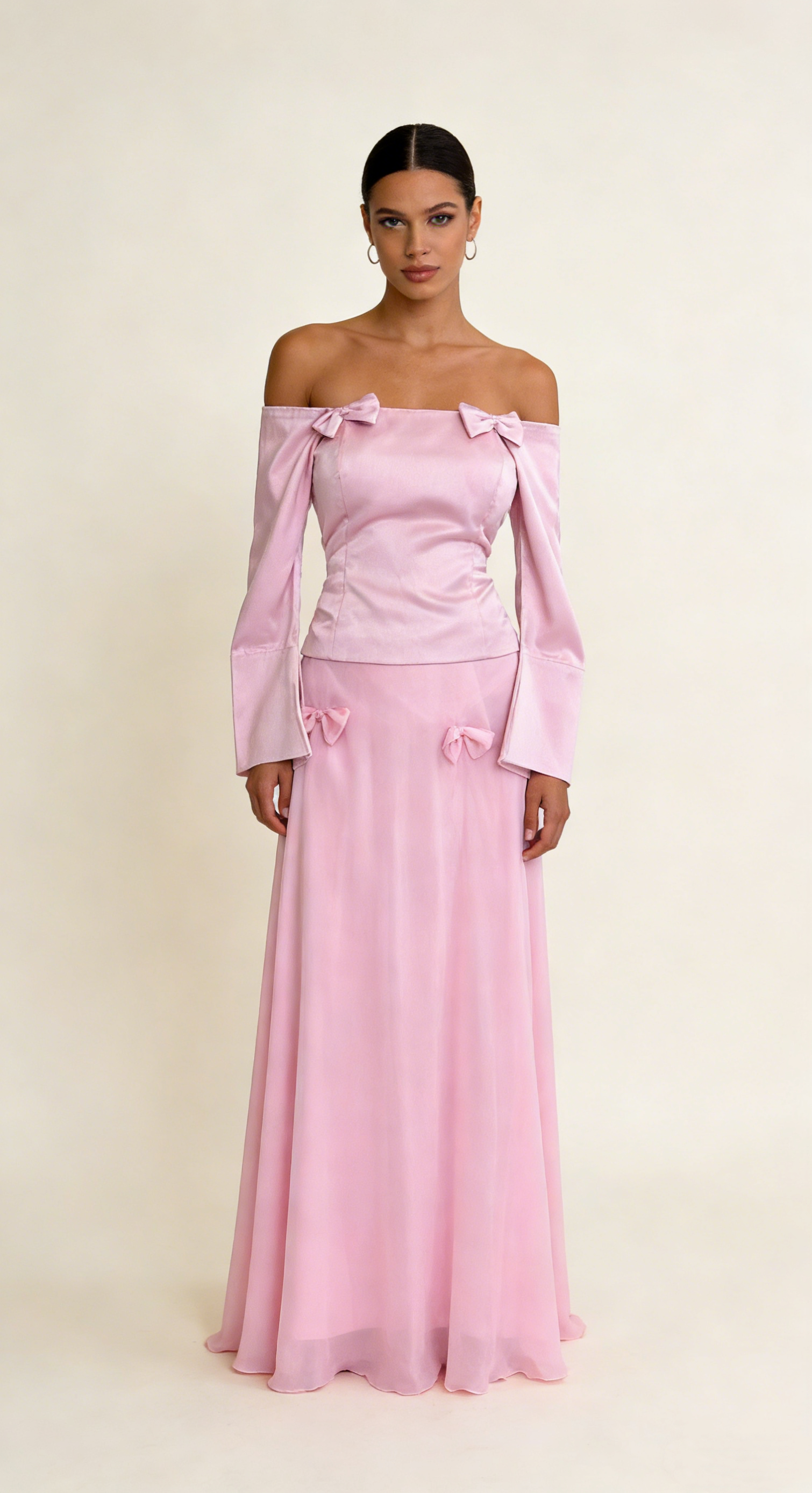 Elegant Pink Off Shoulder Sheath Long Party Dress Lovely Birthday Outfits Prom Dress, HZ0319