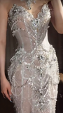 Gorgeous Sweetheart Mermid Beading Long Party Dress Wedding Dress, HZ0319