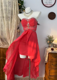 Gorgeous Sleeveless Swarovski Crystal Prom Dress High-Slit Homecoming Dress Party Dress HZ0319