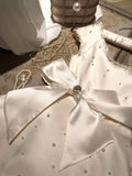 Cute A Line Crew Neck Pearl Crystal Bowknot Short Prom Dress Birthday Party Sweet 16 Dress HZ0319