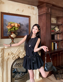 Newest Crew Neck Striped Short Skirt Casual Dress Women Summer Date Dress HZ0319