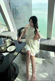 Shiny Pearl Rhinestone Bowknot Pleated Short Party Dress Women Summer Sweet Princess Dress HZ0319