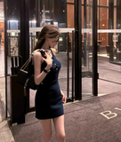 Sexy Halter Sheath Short Summer Skirt Women Date Party Dress HZ0319