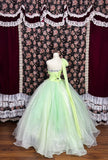 Sweet One Shoulder Flower Sequins Crystal Lace up Pleated Tulle Ball Gown Quinceanera Dress Prom Dress Evening Dress HZ0319