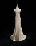 Shiny Sweetheart Neckline Sequins Floor Length Prom Dress Evening Dress Party Dress HZ0319