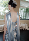 Charming Sweeheart Neckline Pleated Floor Length Promm Dress Evening Dress Wedding Dress HZ0319
