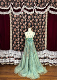 Charming Halter Flower Floor Length Prom Dress Evening Dress Party Dress HZ0319
