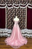 Sweet Off the Shoulder Appliques Tulle Floor Length Prom Dress Evening Dress Party Dress HZ0319