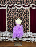 Cute Sweetheart Neckline Flower Sequins Ruffle Short Prom Dress Homecoming Dress Party Dress HZ0319