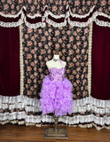 Cute Sweetheart Neckline Flower Sequins Ruffle Short Prom Dress Homecoming Dress Party Dress HZ0319