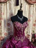 Gorgeous Ball Gown Sweetheart Crystal Long Prom Dress Evening Dress Gala Dress HZ0319