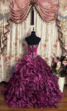 Gorgeous Ball Gown Sweetheart Crystal Long Prom Dress Evening Dress Gala Dress HZ0319